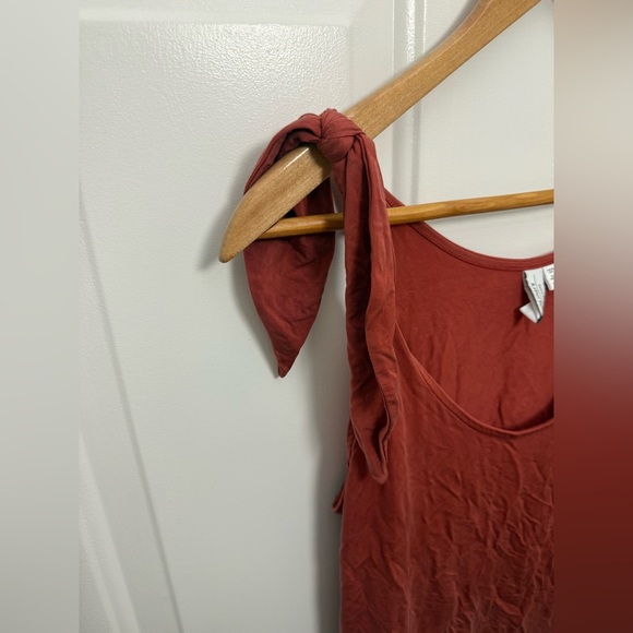 Women’s And Other Stories Burnt Orange Tie Strap Tank Top Size 6 Casual Comfy - Picture 3 of 7